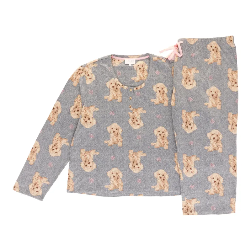 Cure Women's Plus Long Sleeve PJ Set, 2-Piece made by Giant Tiger