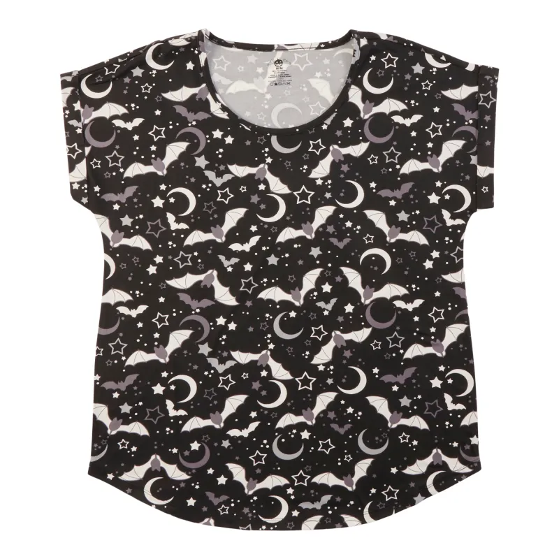 Women's Halloween Print Crew Neck T-Shirt made by Giant Tiger