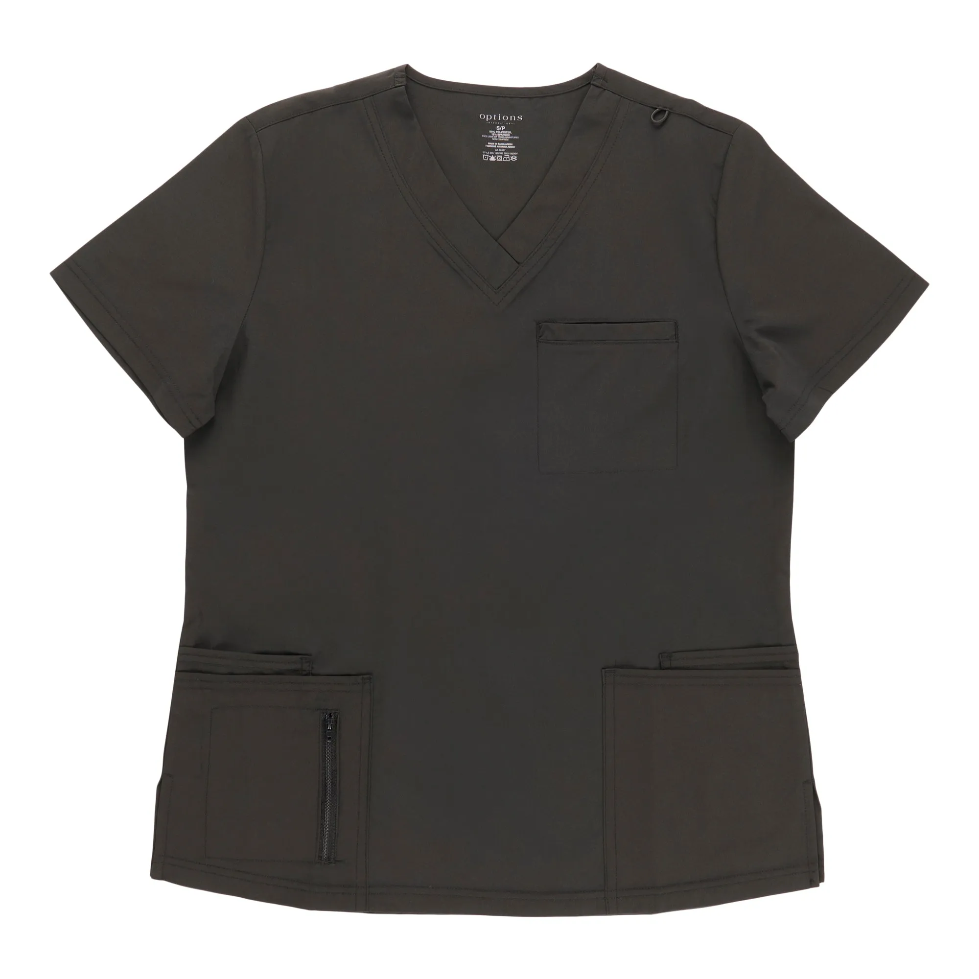 Options Women's Solid Fashion V-Neck Scrub Top sold by Giant Tiger
