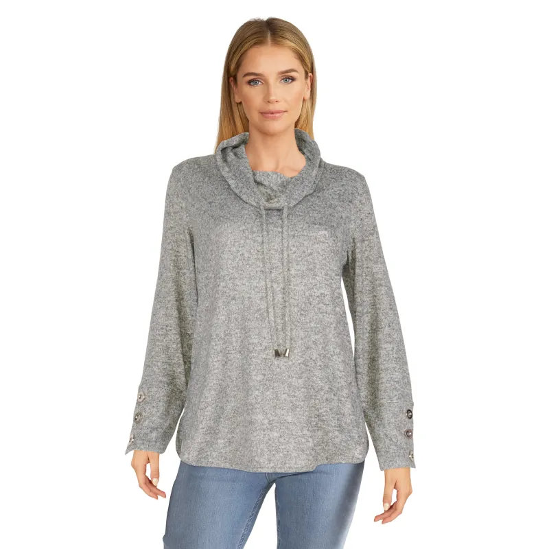 Classic Editions Women's Cowl Neck Drawstring Top made by Giant Tiger
