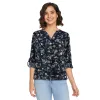 lily morgan Women's V-Neck Roll-Tab Blouse sold by Giant Tiger