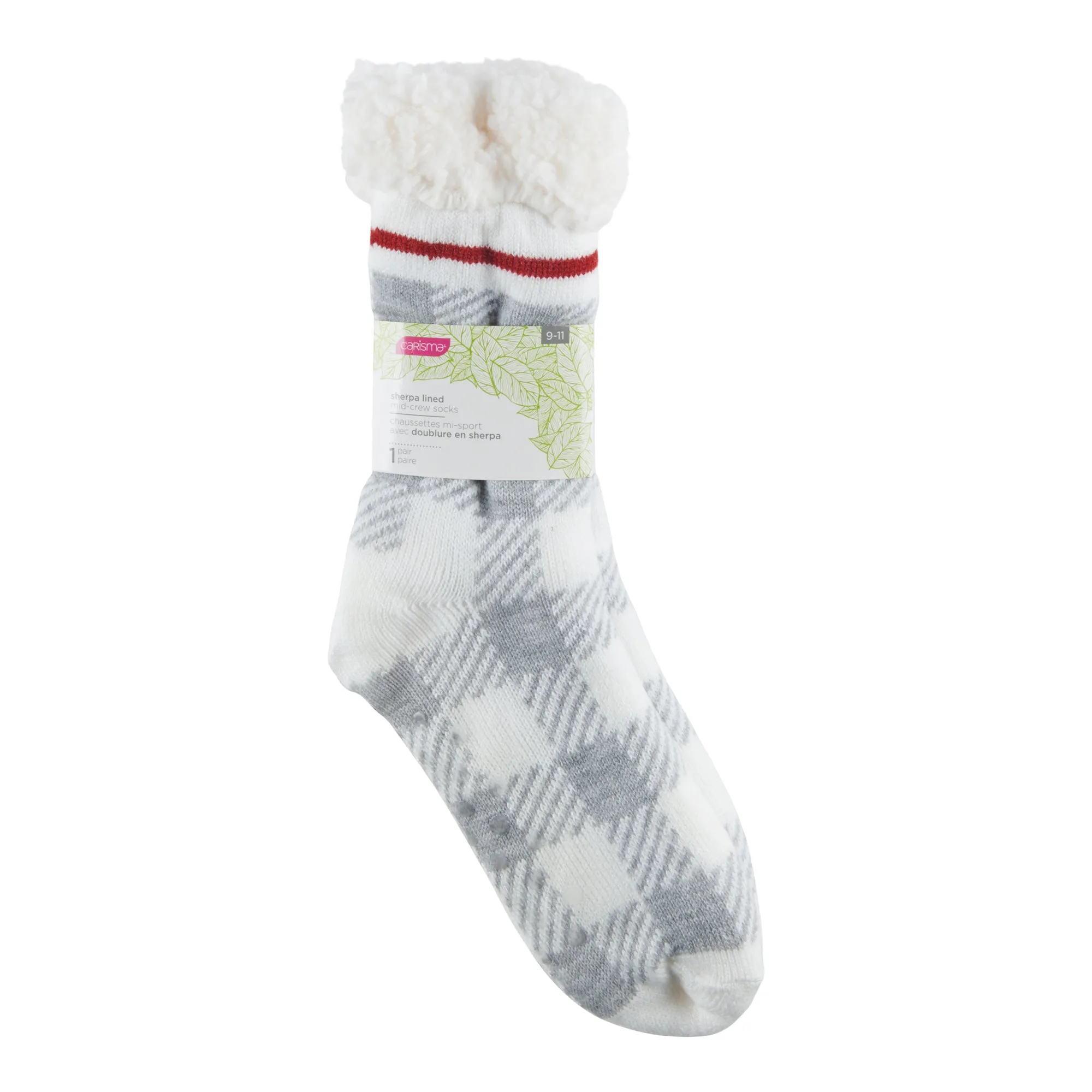 Women's Plaid Sherpa Socks sold by Giant Tiger