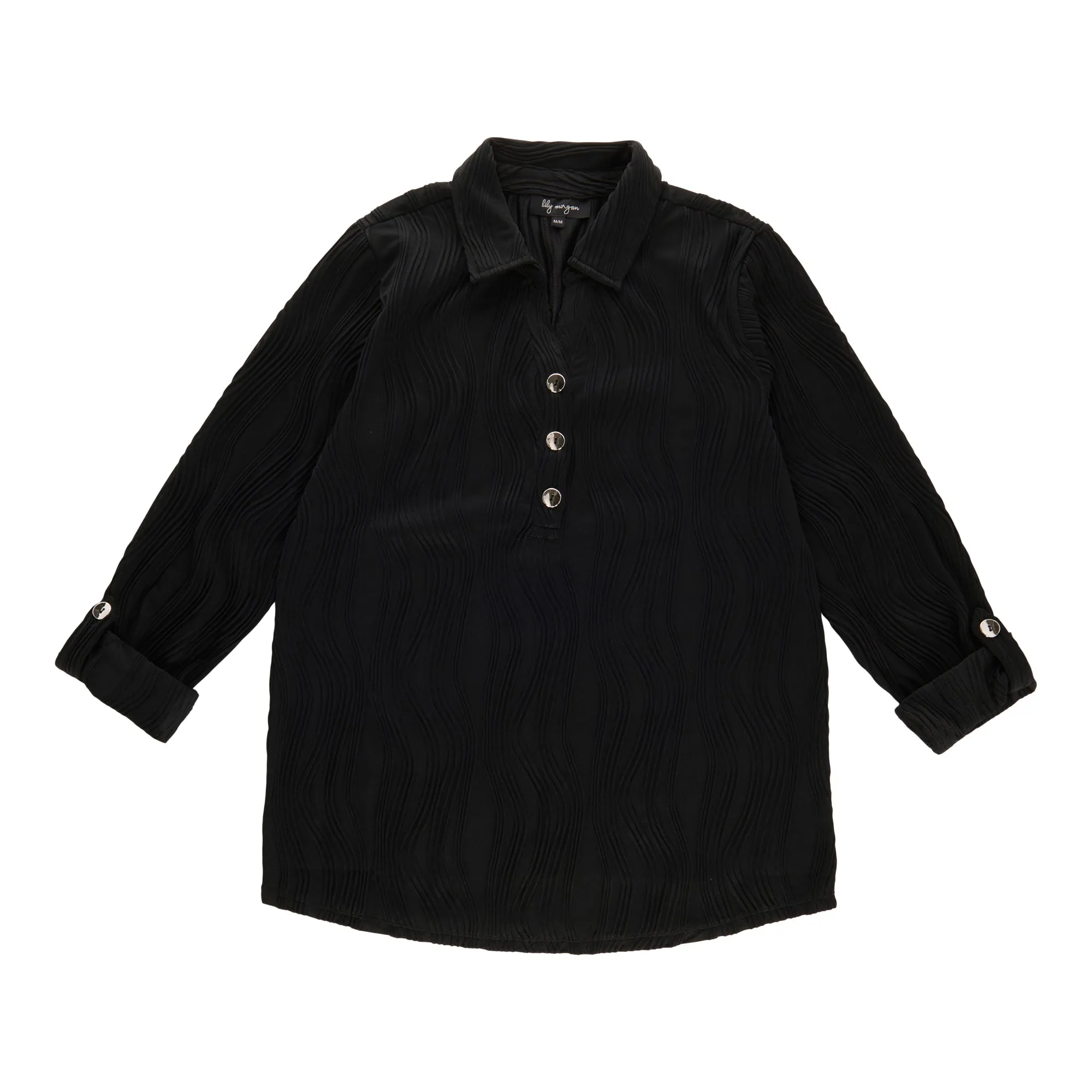 lily morgan Women's Collared Elbow Sleeve Blouse sold by Giant Tiger product image thumbnail 4