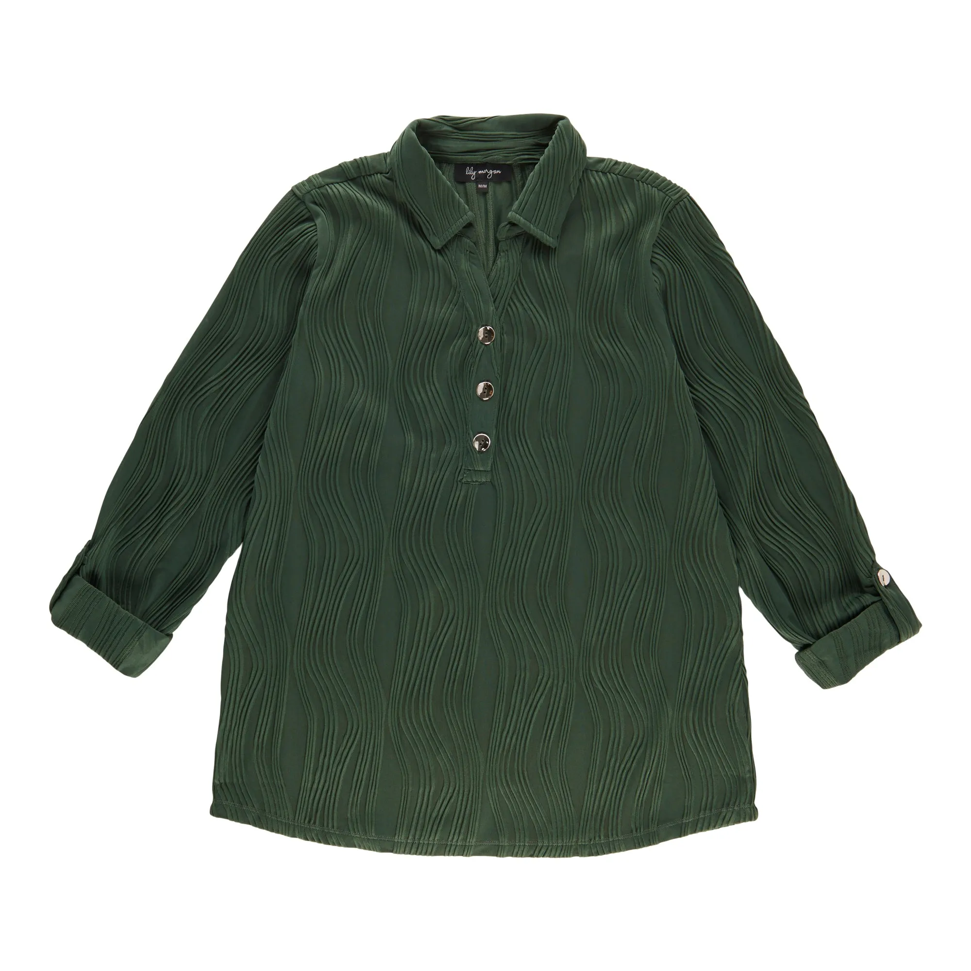 lily morgan Women's Collared Elbow Sleeve Blouse sold by Giant Tiger product image thumbnail 2