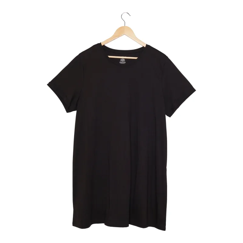 mySTYLE Women's Plus Tunic T-Shirt, Black sold by Giant Tiger