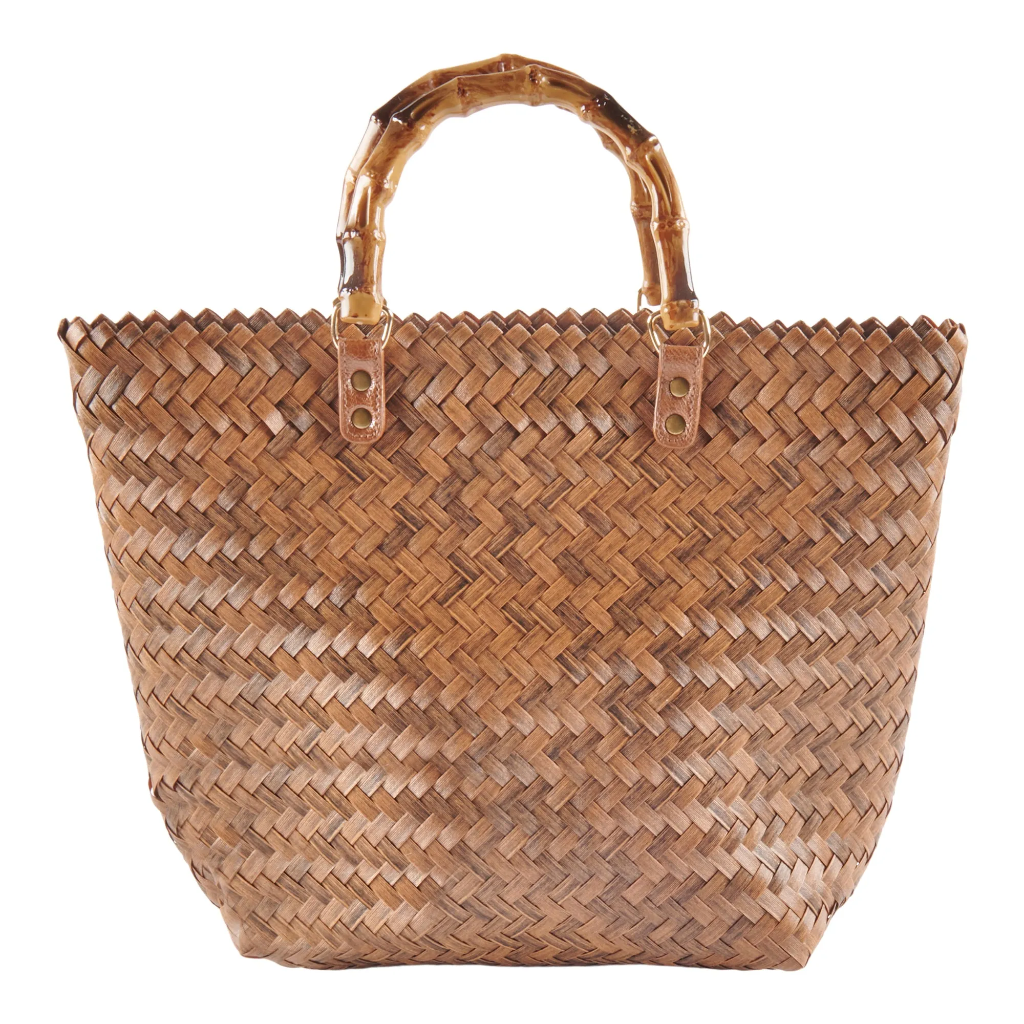 Basket Weave Straw Tote Bag sold by Giant Tiger