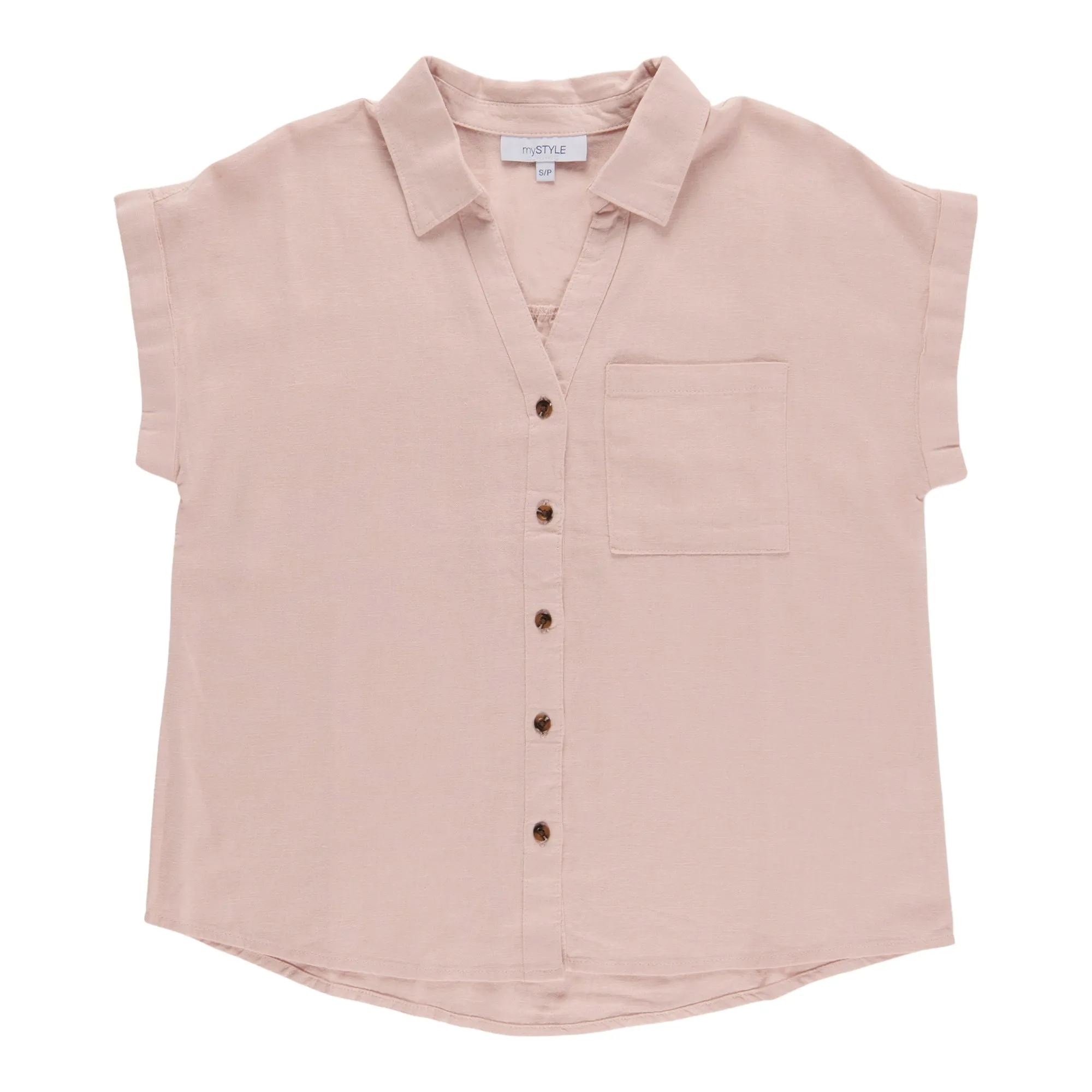 mySTYLE Women's Festival Linen Blend Shirt sold by Giant Tiger product image thumbnail 4