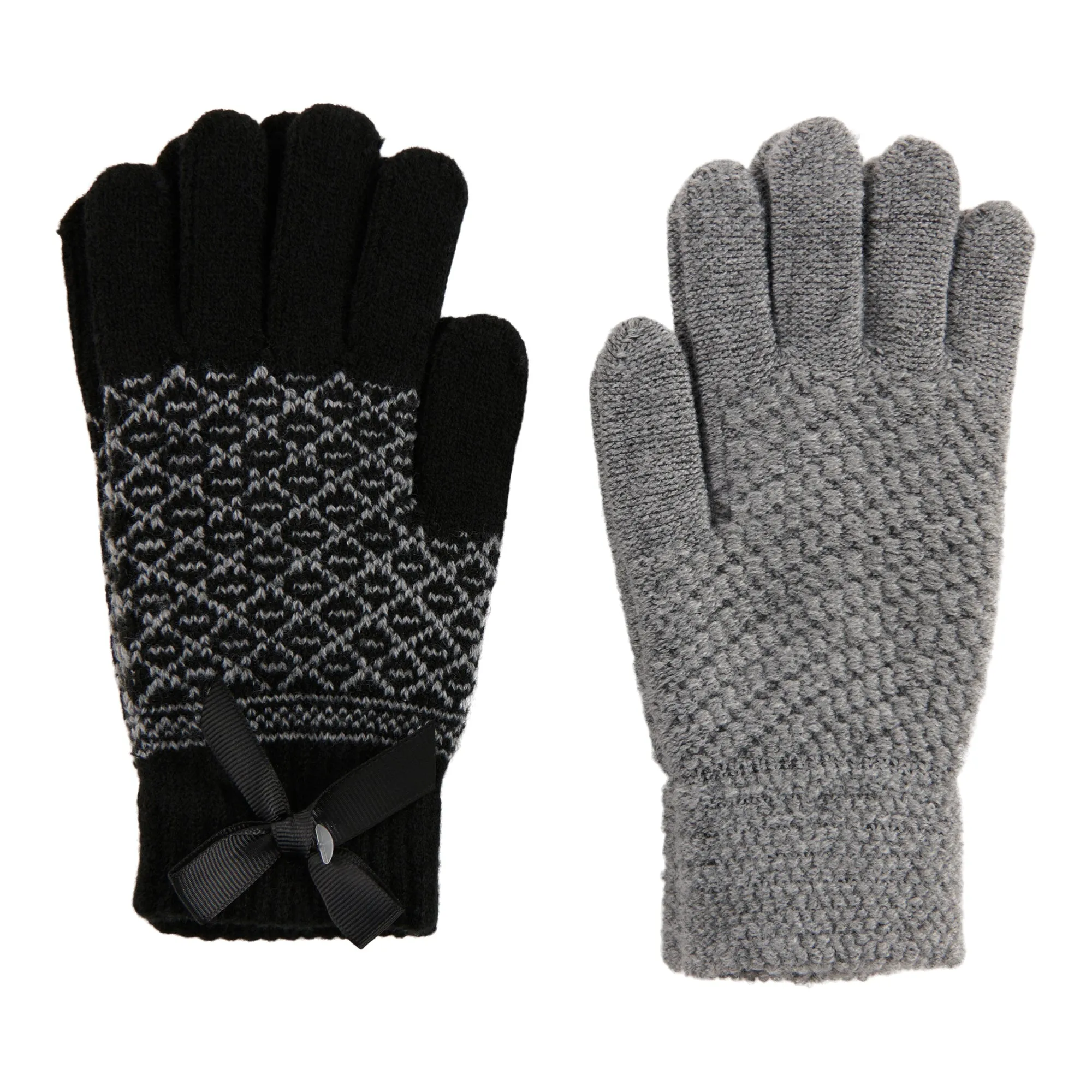 Women's Brushed Knit Gloves, 2 Pack sold by Giant Tiger product image thumbnail 2