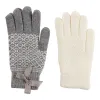 Women's Brushed Knit Gloves, 2 Pack sold by Giant Tiger