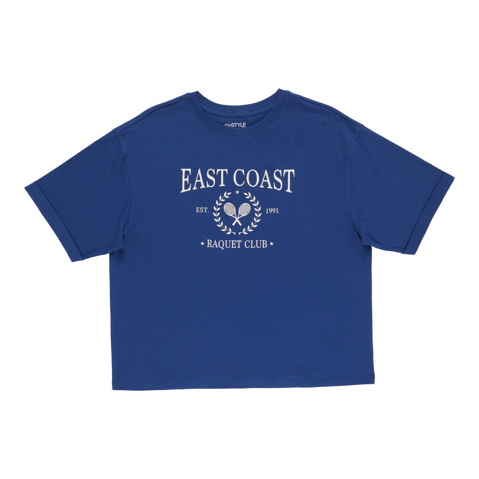 mySTYLE Women's Crew Neck Roll Sleeve T-Shirt sold by Giant Tiger