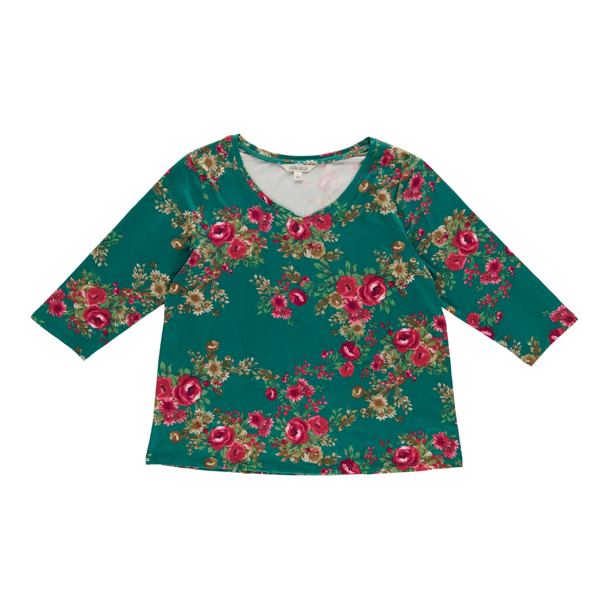 Women's V-Neck Elbow Sleeve Top sold by Giant Tiger