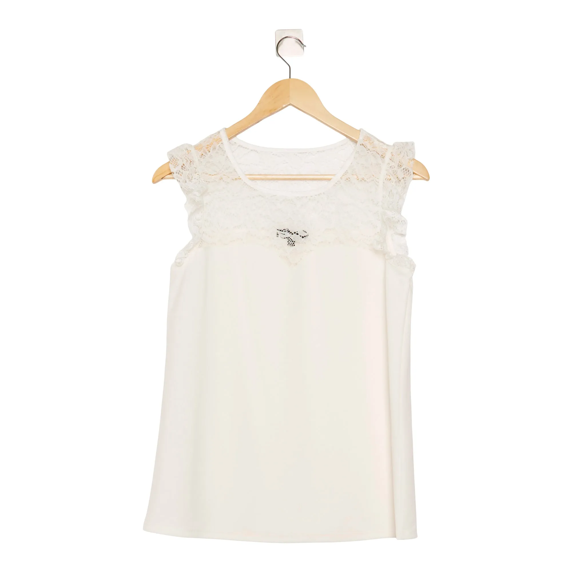 lily morgan Women's Lace Ruffle Top sold by Giant Tiger product image thumbnail 2