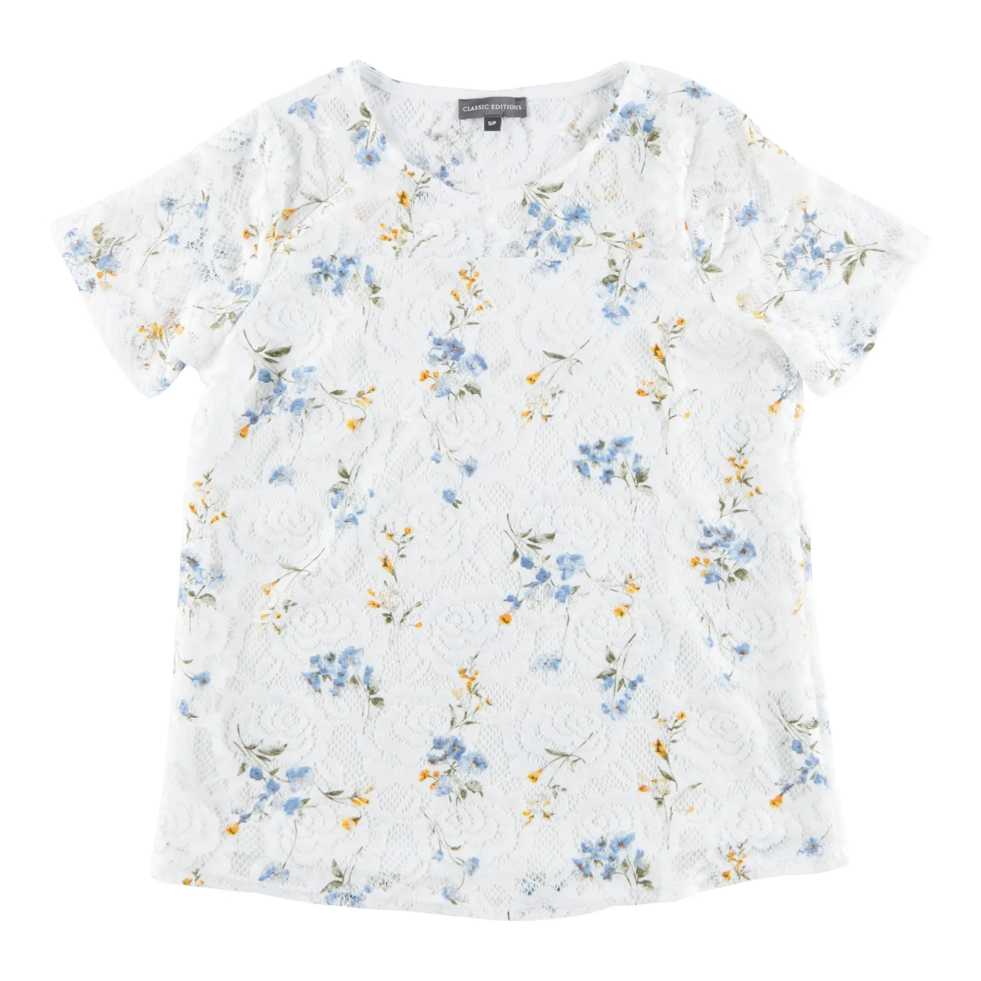 Classic Editions Women's Summer Look Printed Top with Crochet Detailing sold by Giant Tiger product image thumbnail 2