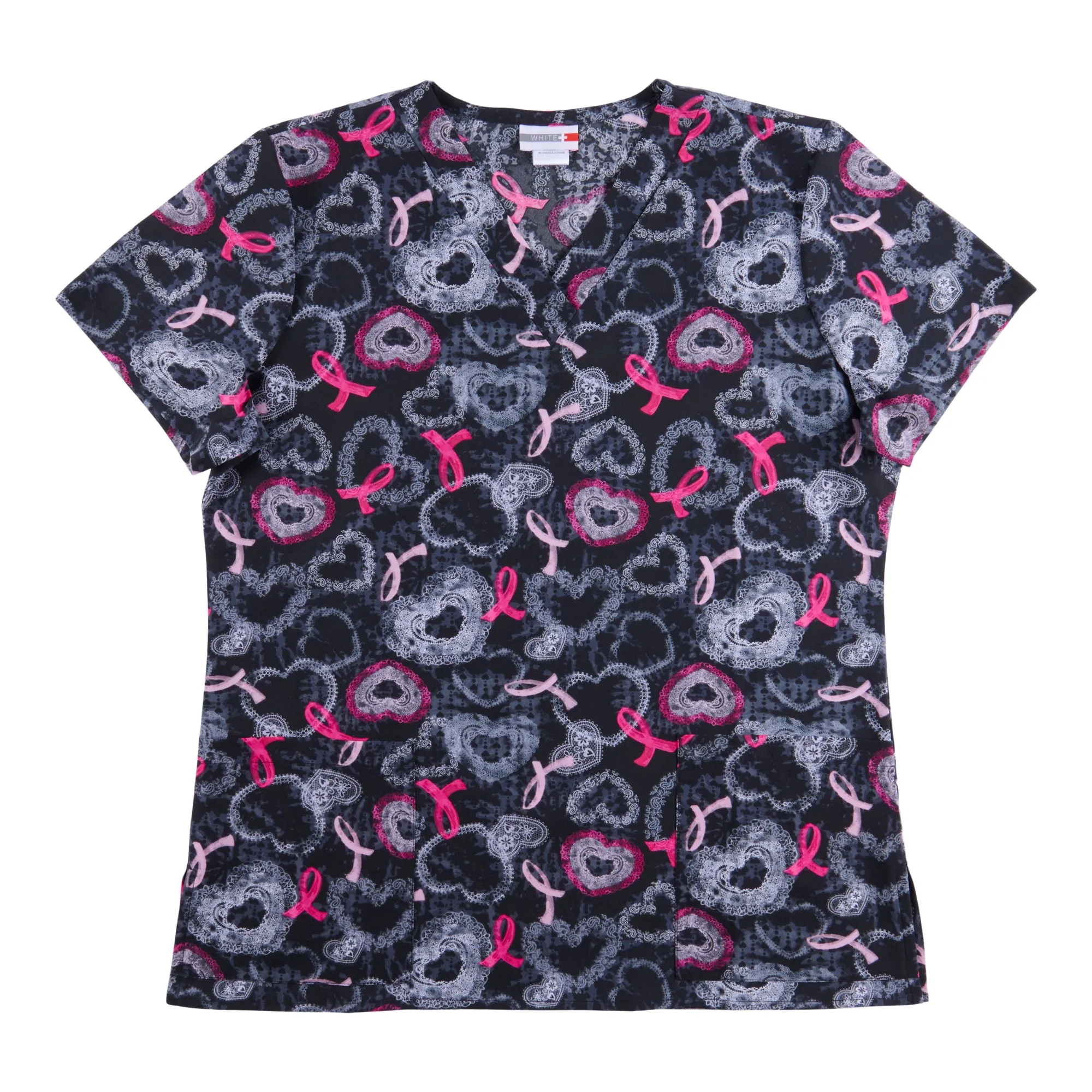 White Cross Women's Printed Scrub Top sold by Giant Tiger