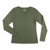 mySTYLE Women's Seasonal Solid Long Sleeve V-Neck Stretch Tee sold by Giant Tiger