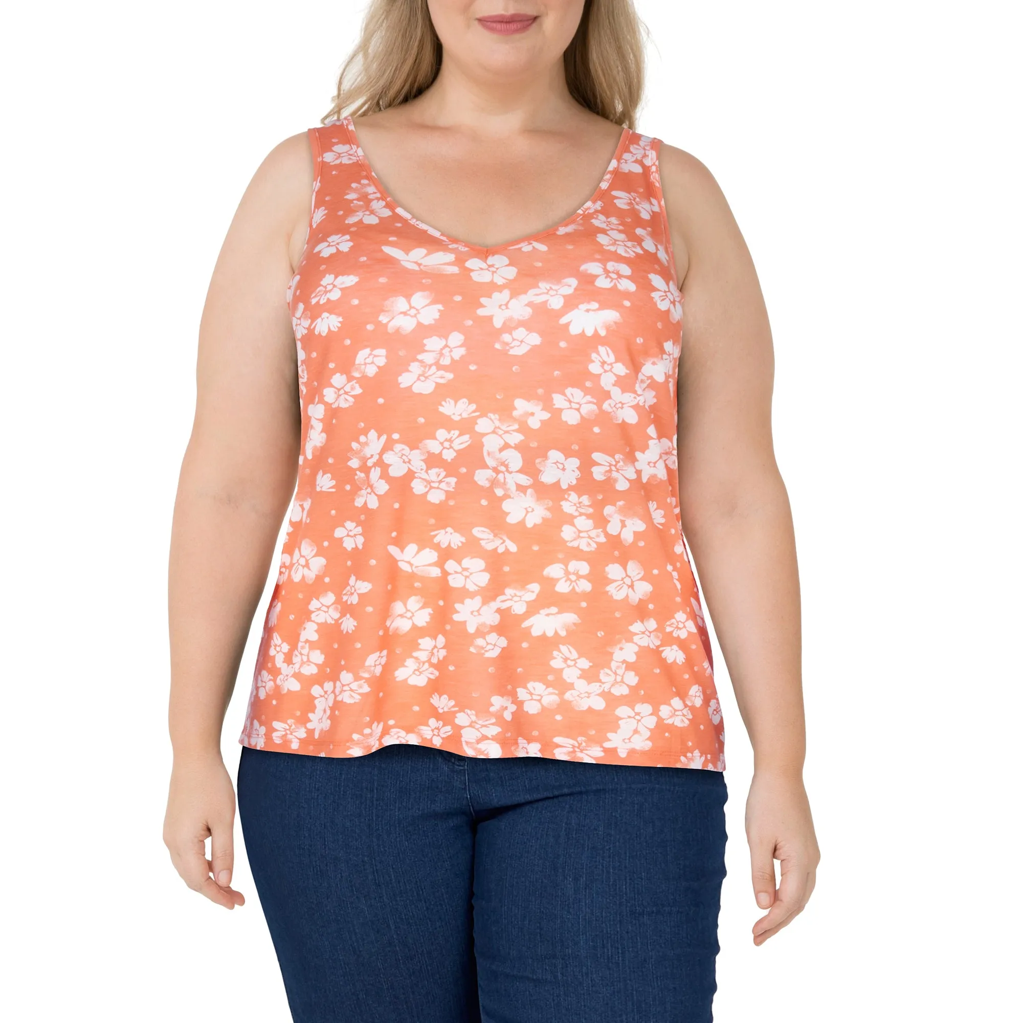 mySTYLE Women's Plus Summer Sizzle All-Over Print V-Neck Cami sold by Giant Tiger product image thumbnail 4
