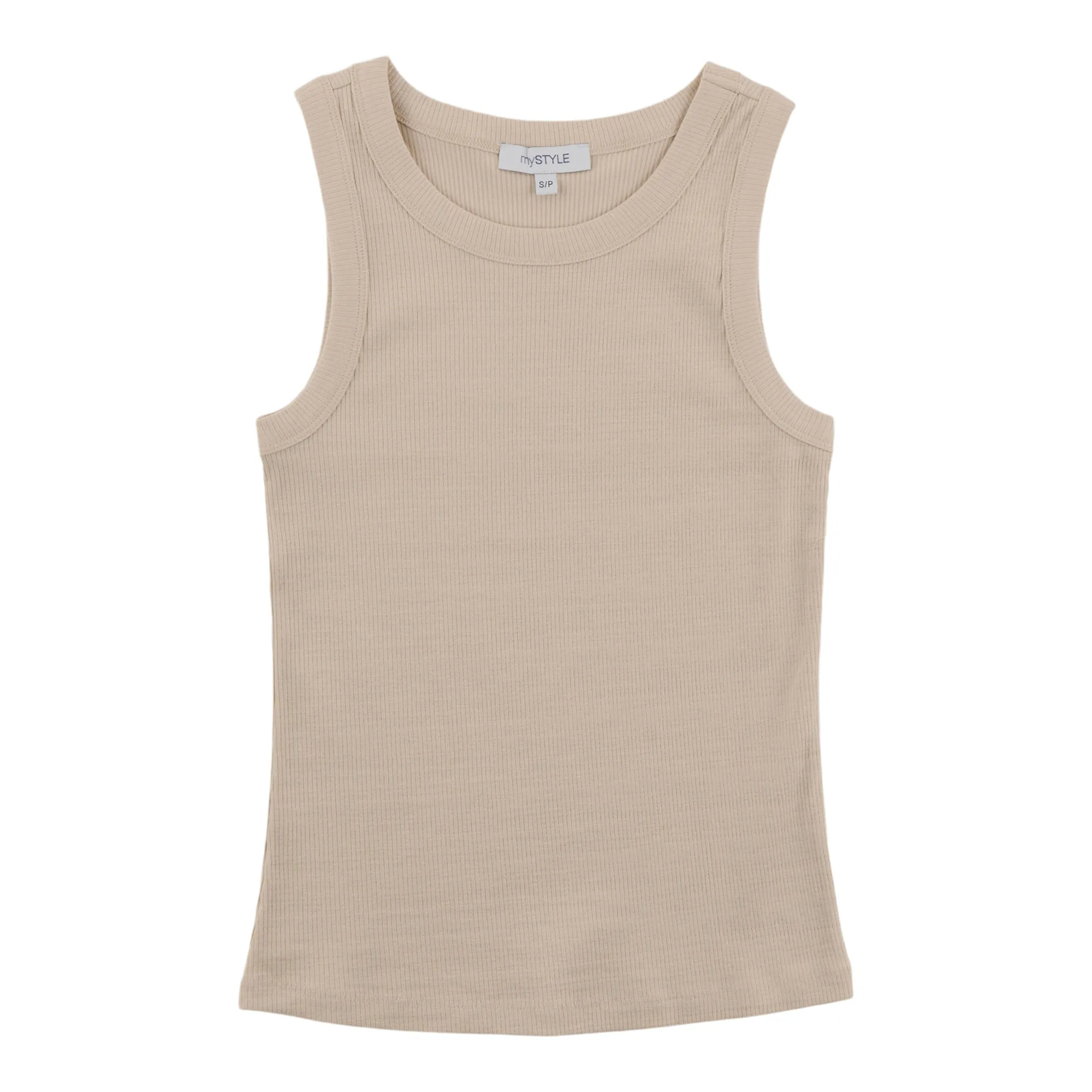 mySTYLE Women's Crew Neck Ribbed Tank Top sold by Giant Tiger