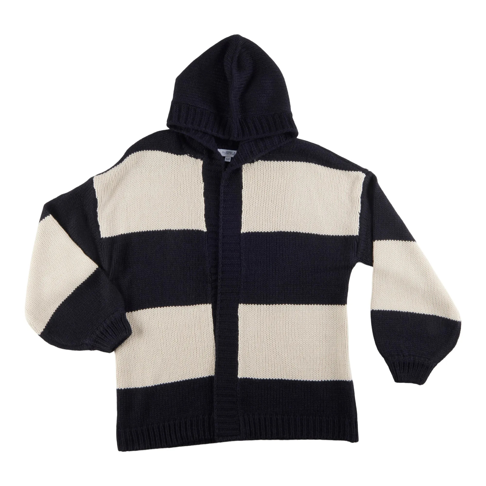 mySTYLE Women's Quest Striped Hoodie Cardigan sold by Giant Tiger