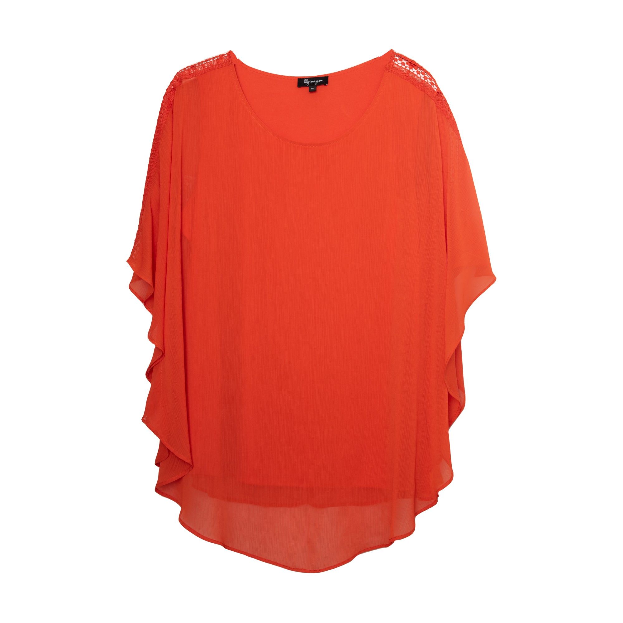 lily morgan Women's Plus Solid Overlay Blouse sold by Giant Tiger product image thumbnail 2