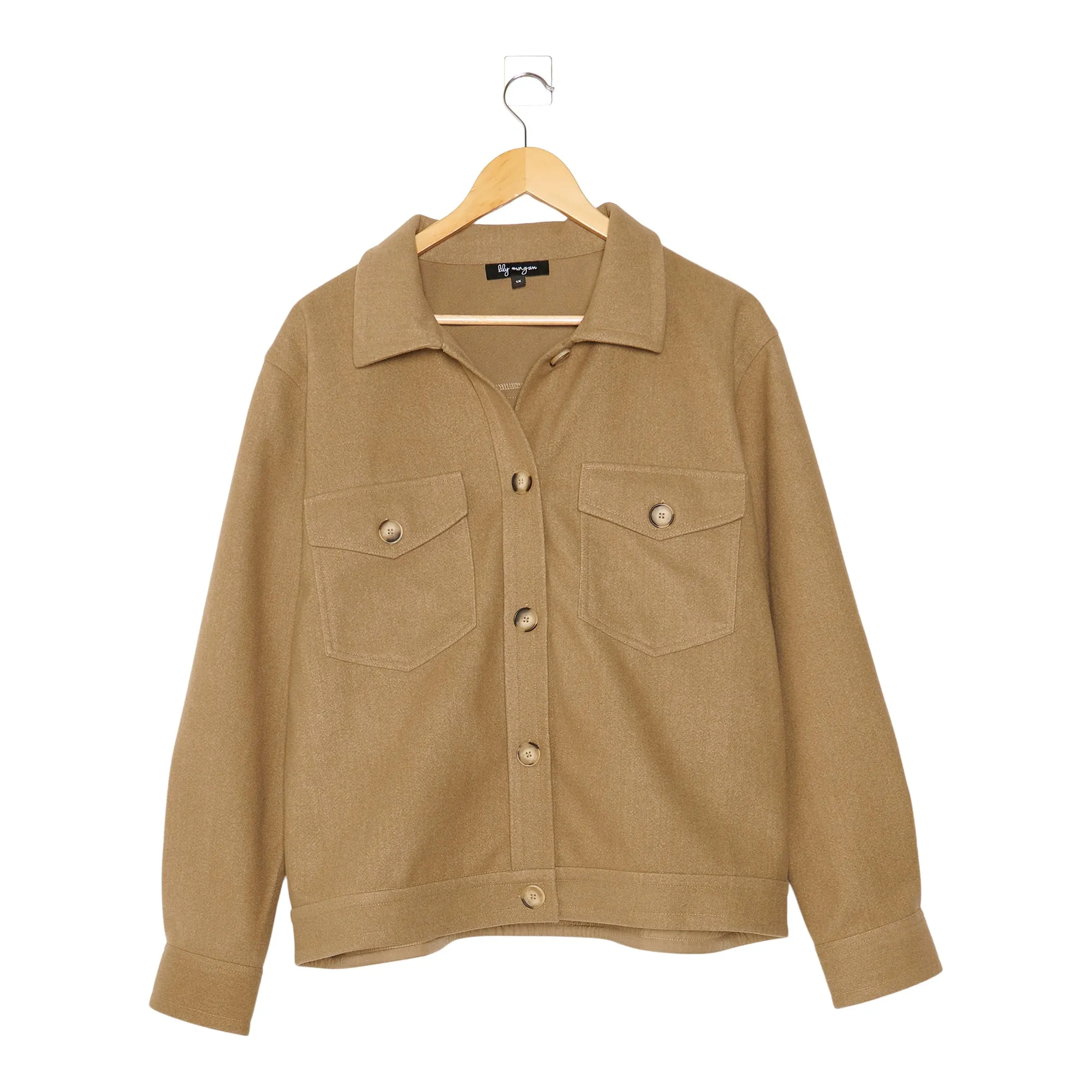 lily morgan Women's Plus Spring Bloom Shacket sold by Giant Tiger product image thumbnail 2