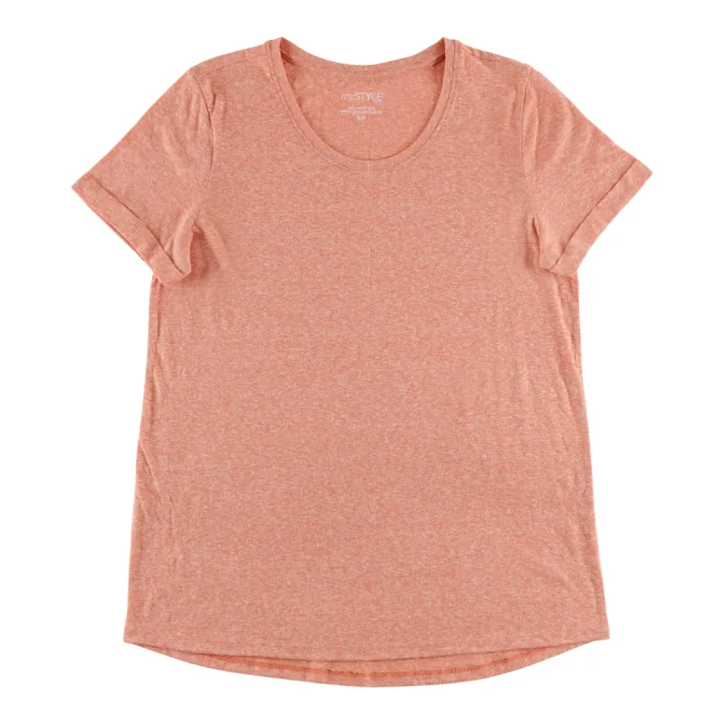 mySTYLE Women's Scoop Neck Short Sleeve T-Shirt sold by Giant Tiger