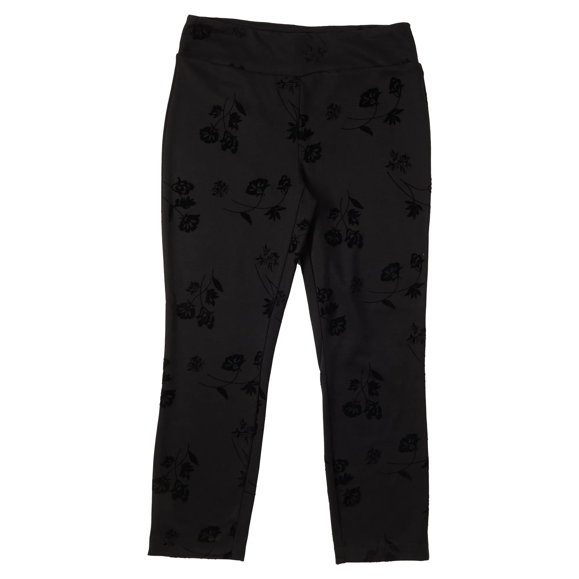 lily morgan Women's Festive Pull-On Flocked Pants sold by Giant Tiger