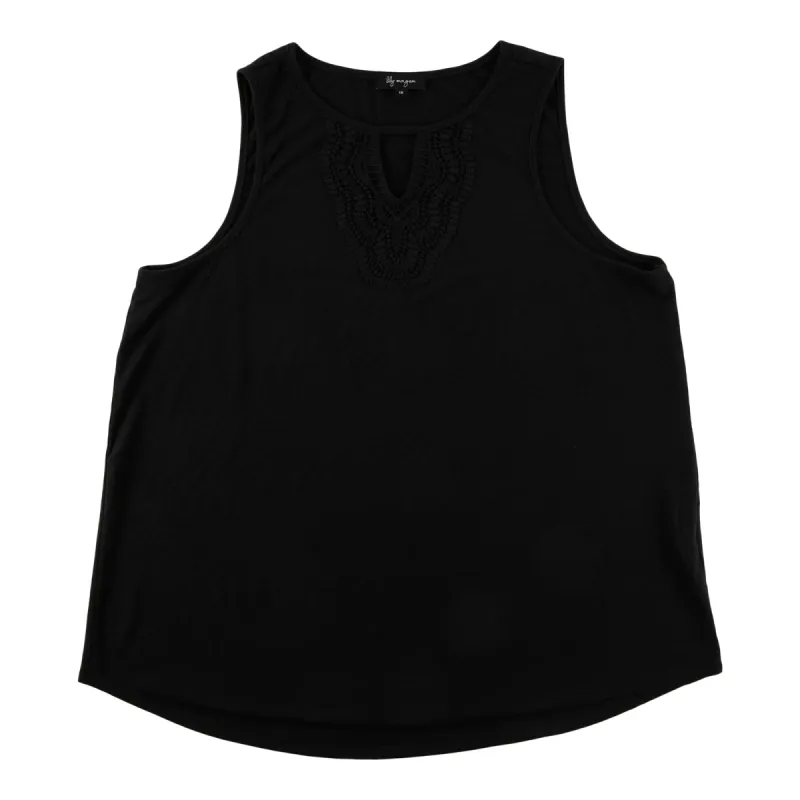 lily morgan Women's Plus Keyhole Blouse sold by Giant Tiger