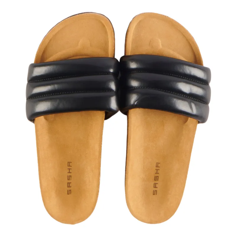 Sasha Quilted Slides sold by Giant Tiger
