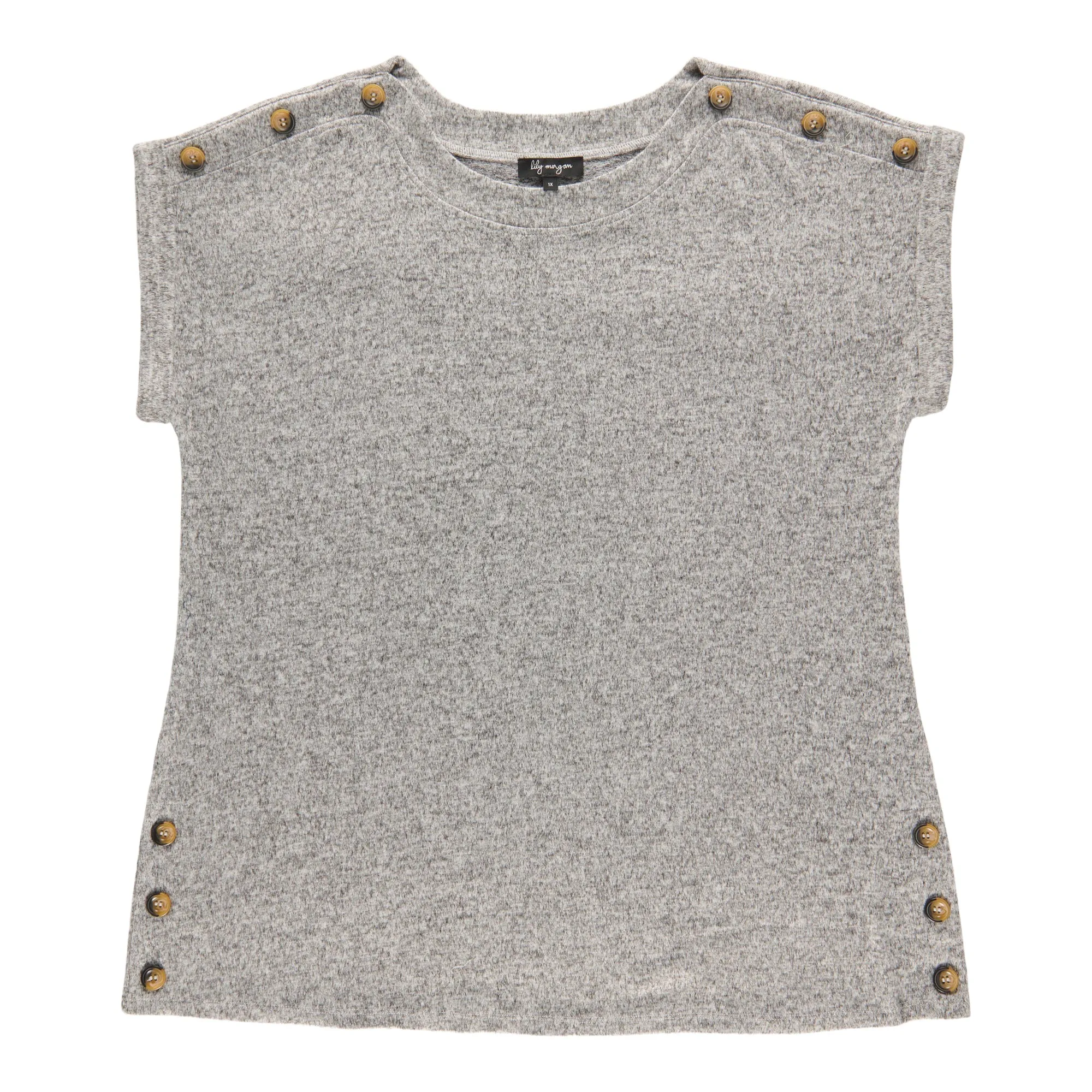 lily morgan Women's Plus Boat Neck Blouse sold by Giant Tiger