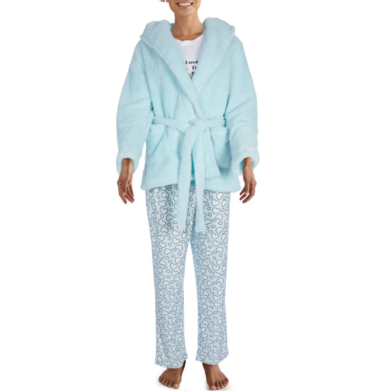 Carisma Women's PJ Set with Robe, 3-Piece sold by Giant Tiger