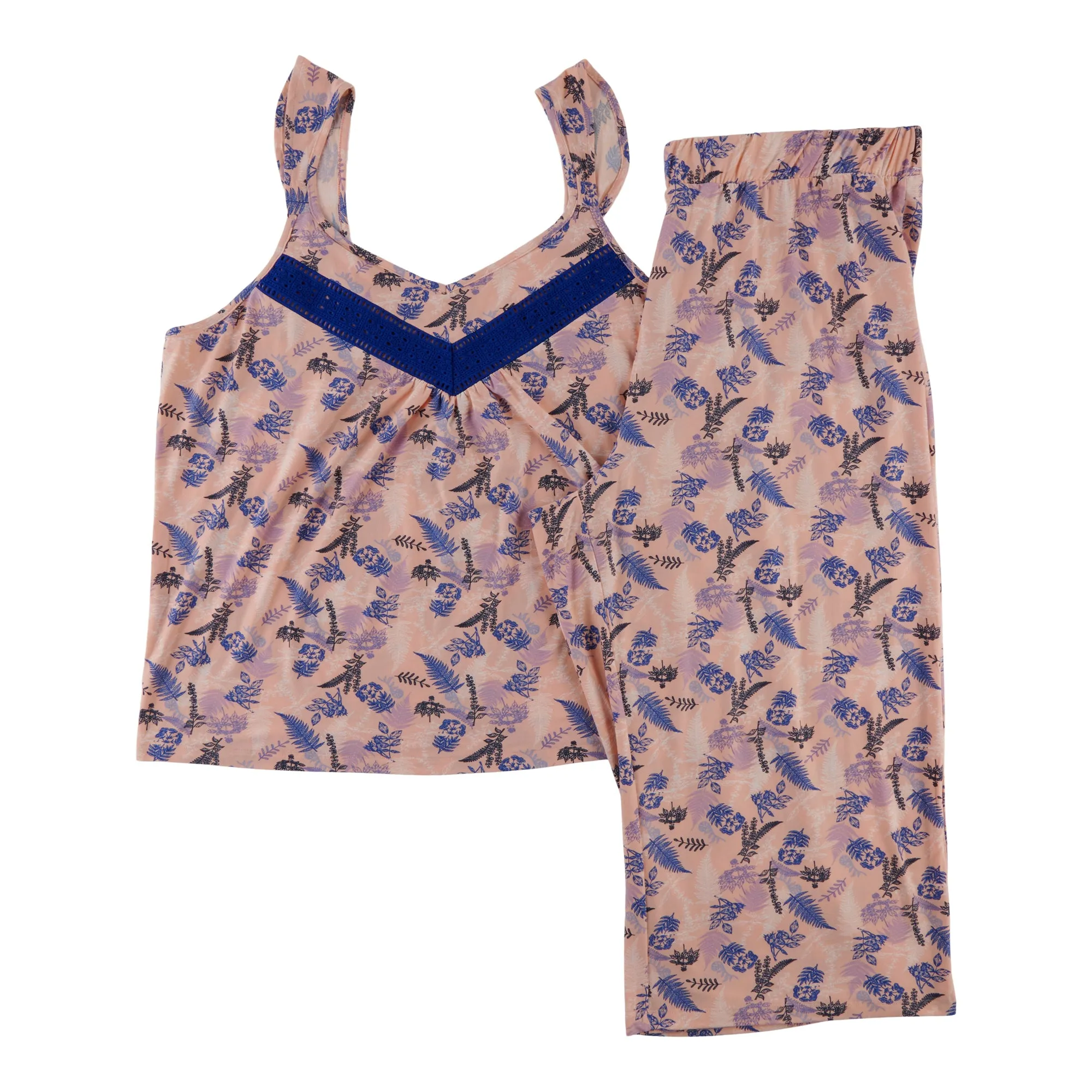 Carisma Women's Plus Ocean Breeze Peachy Crochet Capris PJ Set, 2-Piece sold by Giant Tiger product image thumbnail 2