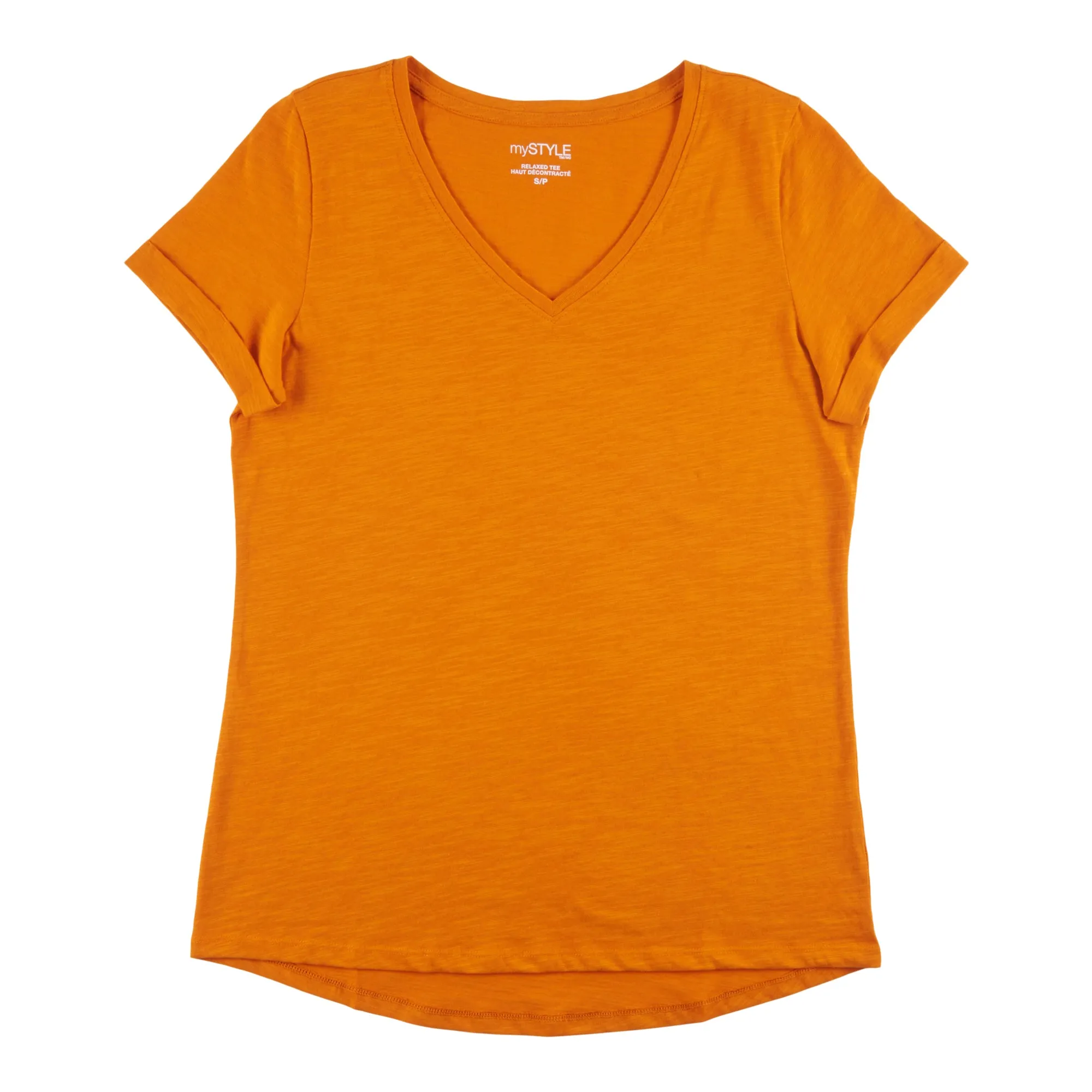 mySTYLE Women's Seasonal V-Neck Slub T-Shirt sold by Giant Tiger product image thumbnail 3