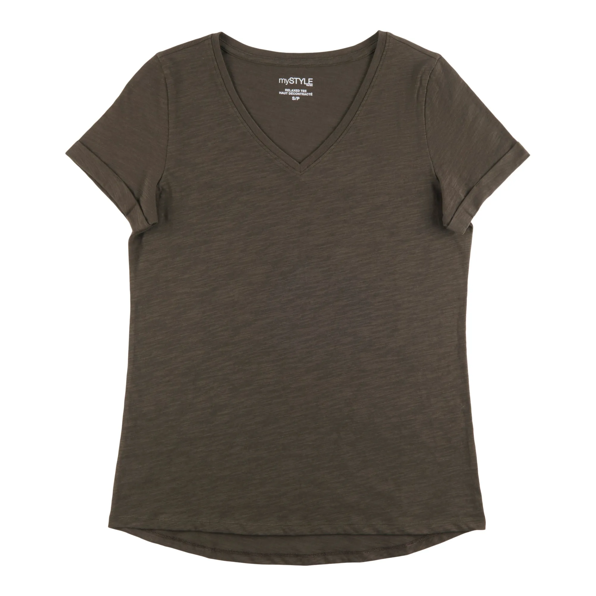 mySTYLE Women's Seasonal V-Neck Slub T-Shirt sold by Giant Tiger product image thumbnail 2