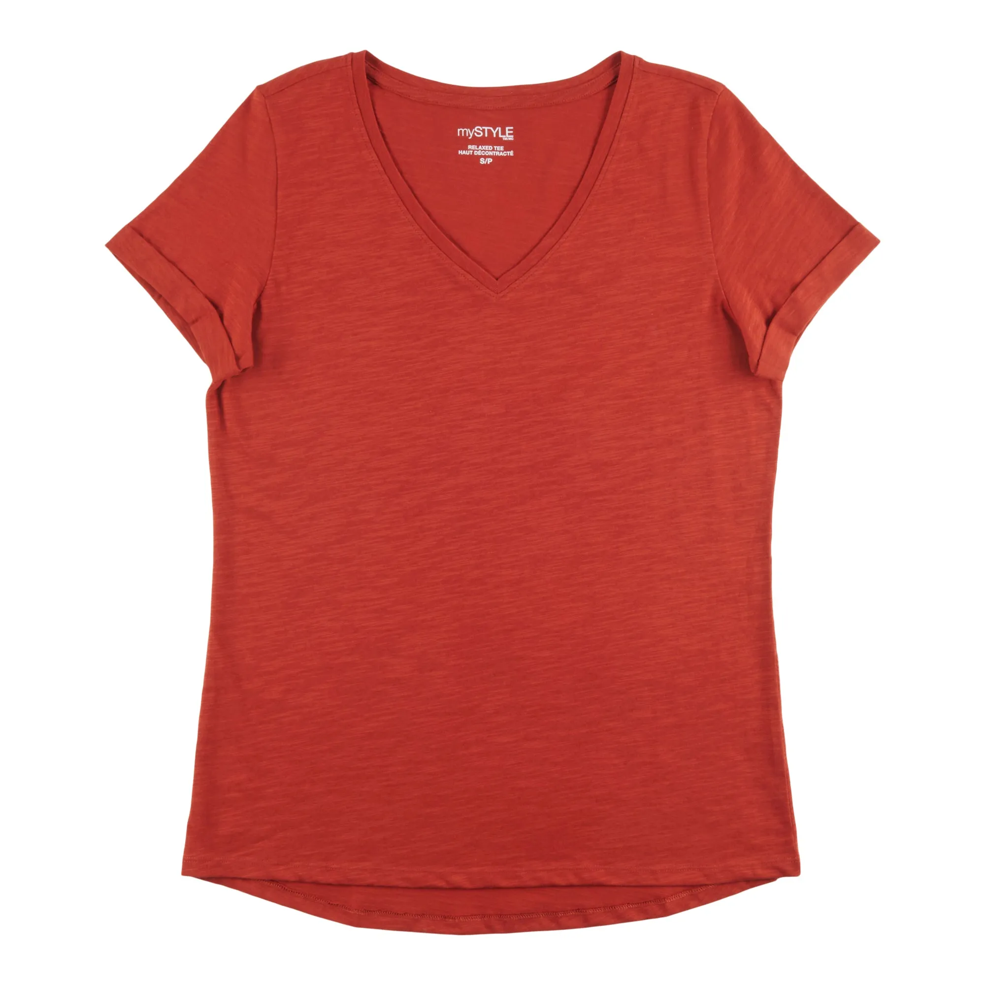 mySTYLE Women's Seasonal V-Neck Slub T-Shirt sold by Giant Tiger product image thumbnail 4