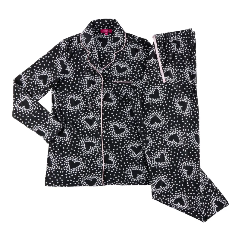 Carisma Women's Collared Long Sleeve PJ Set, 2-Piece sold by Giant Tiger