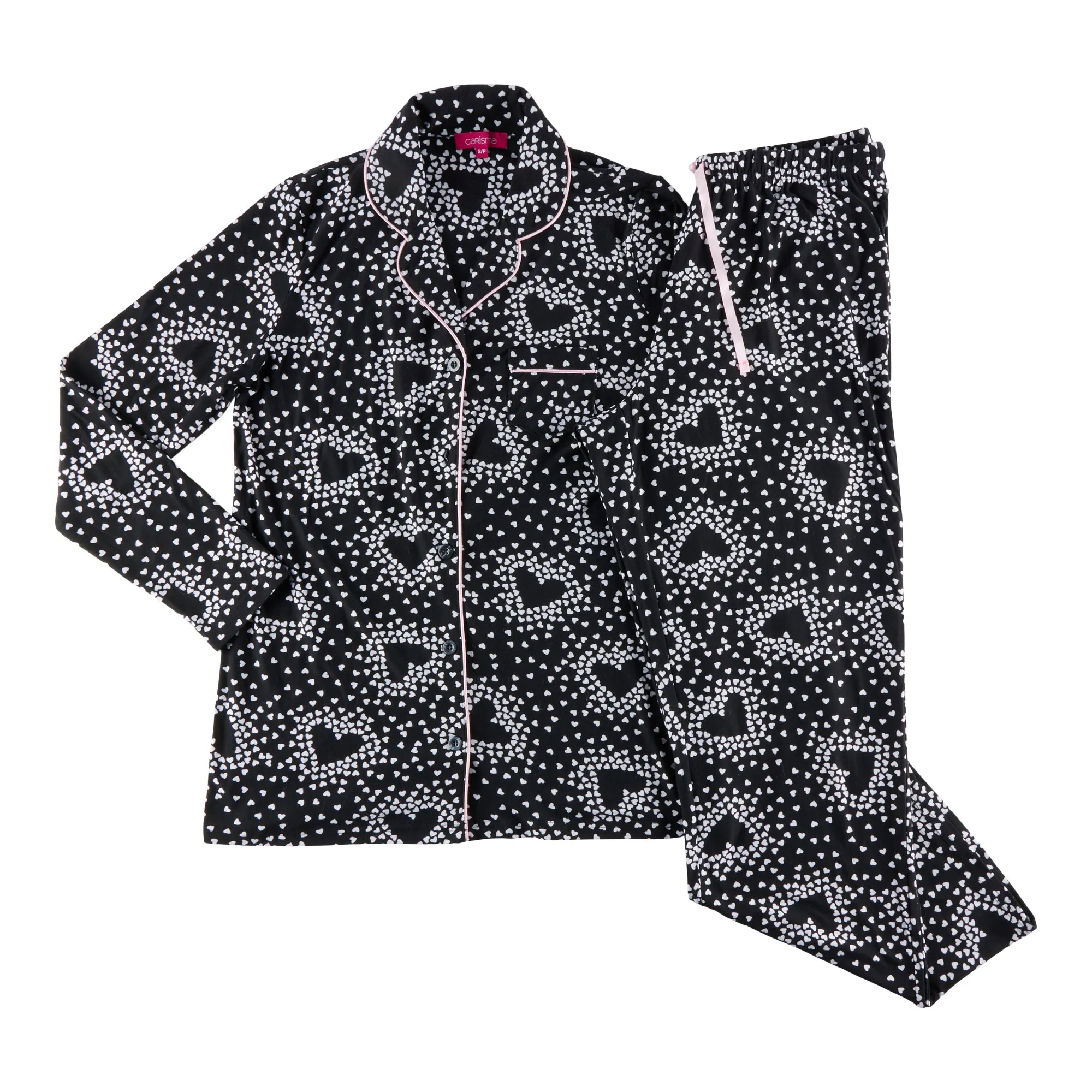 Carisma Women's Collared Long Sleeve PJ Set, 2-Piece sold by Giant Tiger