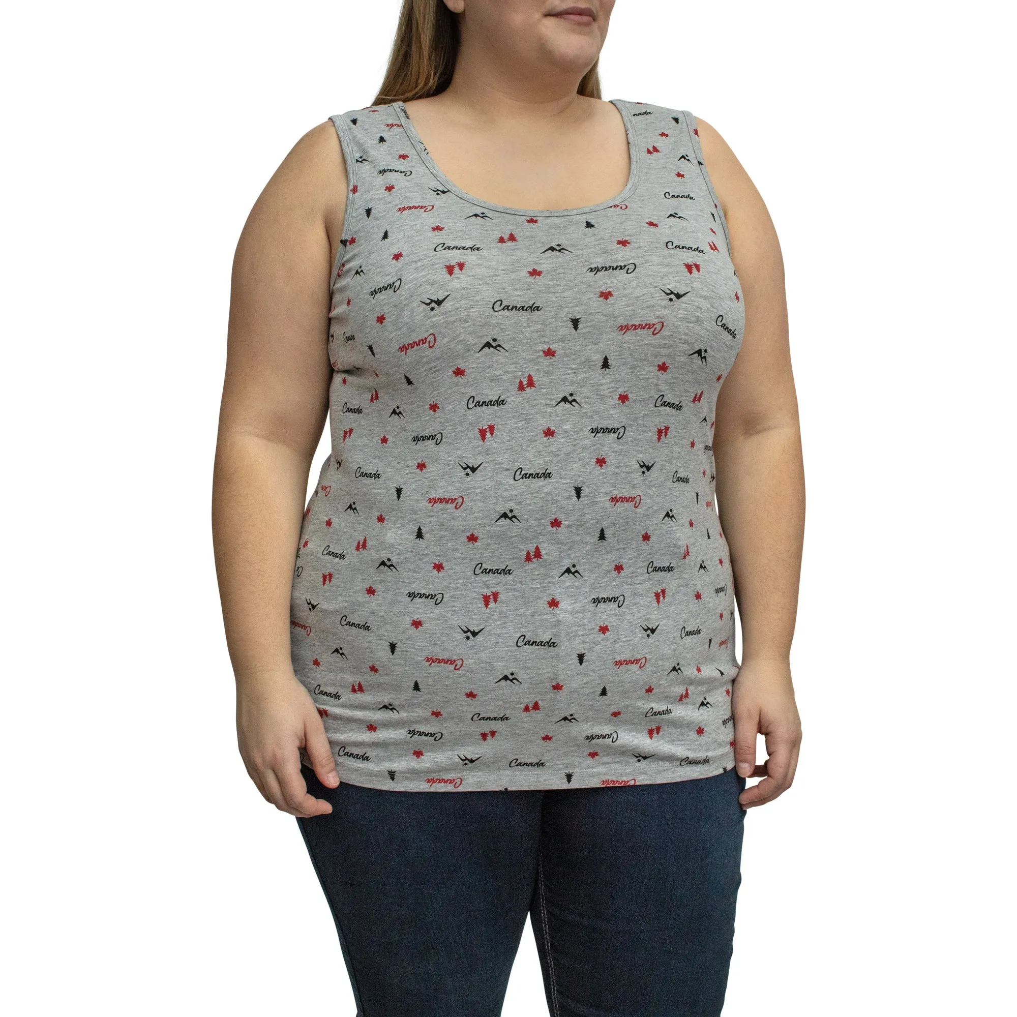 Canada EH! Women's Plus Printed Tank Top sold by Giant Tiger
