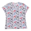 White Cross Women's Scrub Top with Woodland Animal Print sold by Giant Tiger