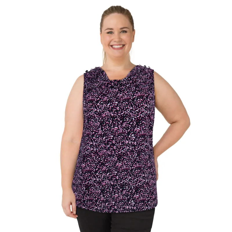 lily morgan Women's Plus Sleeveless Cowl Neck Tank Top sold by Giant Tiger