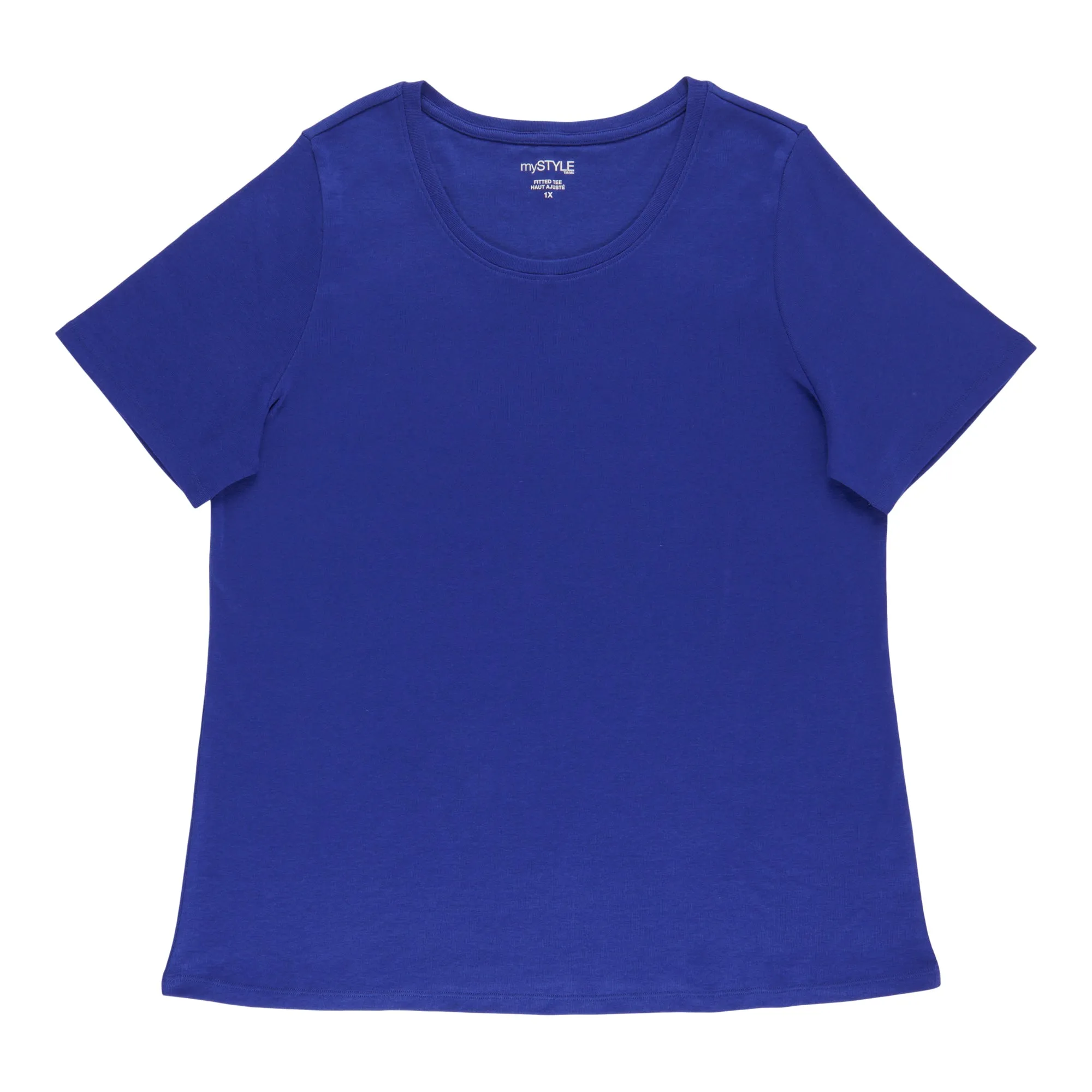 mySTYLE Women's Plus Scooped Neck Fitted T-Shirt sold by Giant Tiger product image thumbnail 3