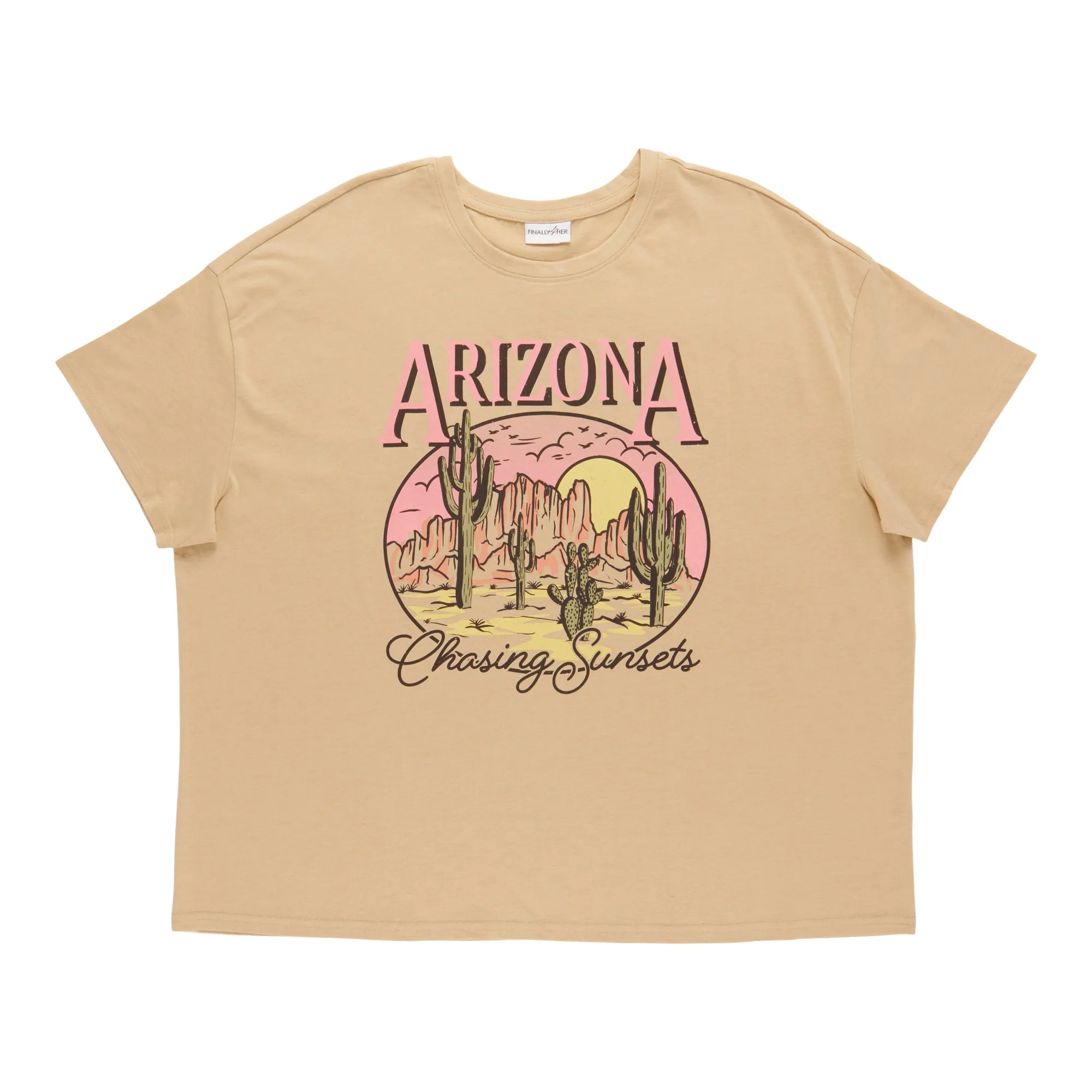 Women's Plus Screen Printed Boyfriend T-Shirt sold by Giant Tiger