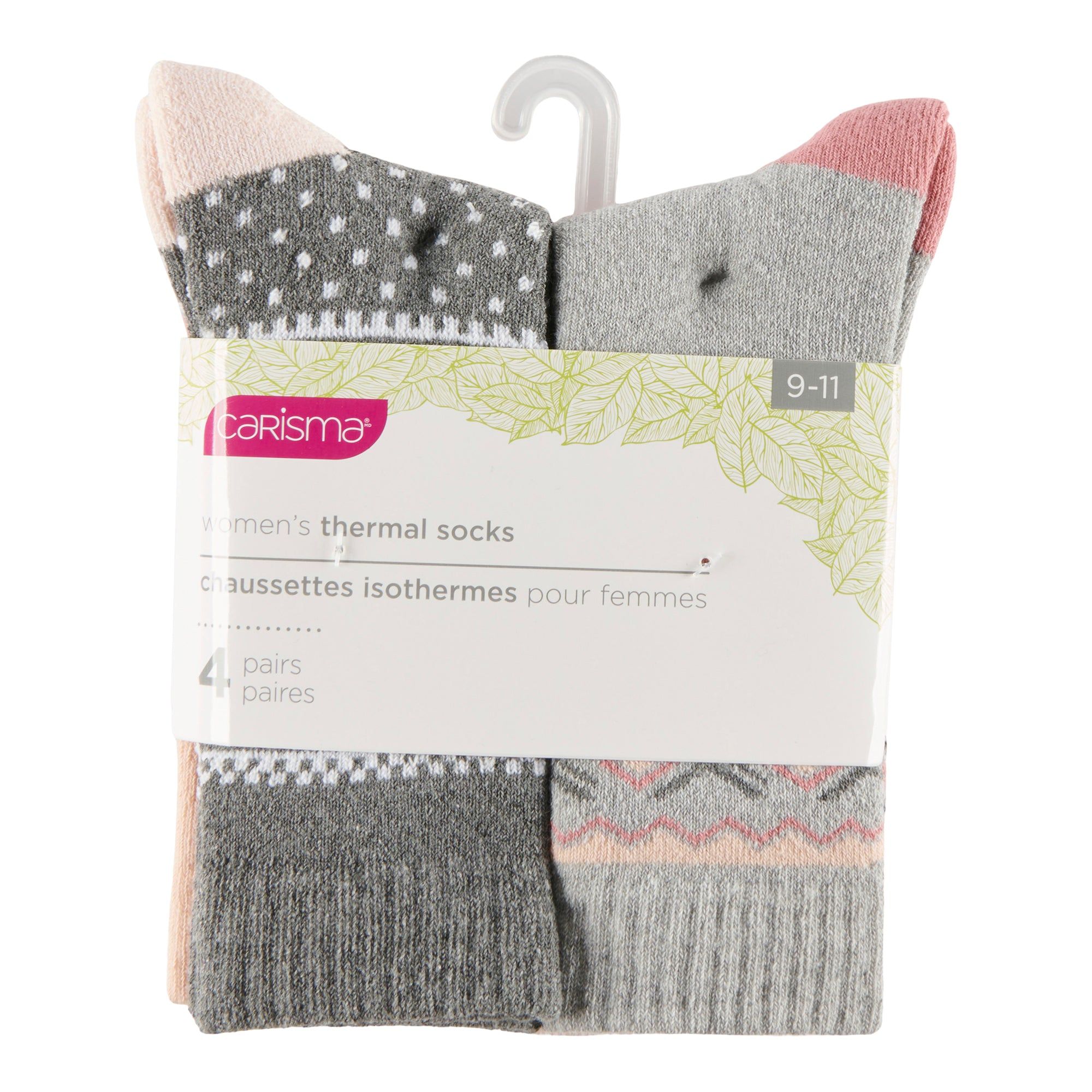 Carisma Women's Thermal Socks, 4-Pack sold by Giant Tiger