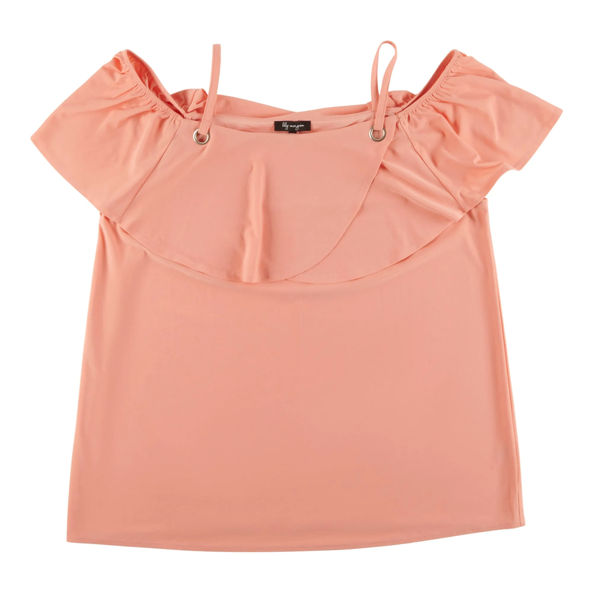 lily morgan Women's Plus Tropical Off The Shoulder Solid Top sold by Giant Tiger product image thumbnail 4