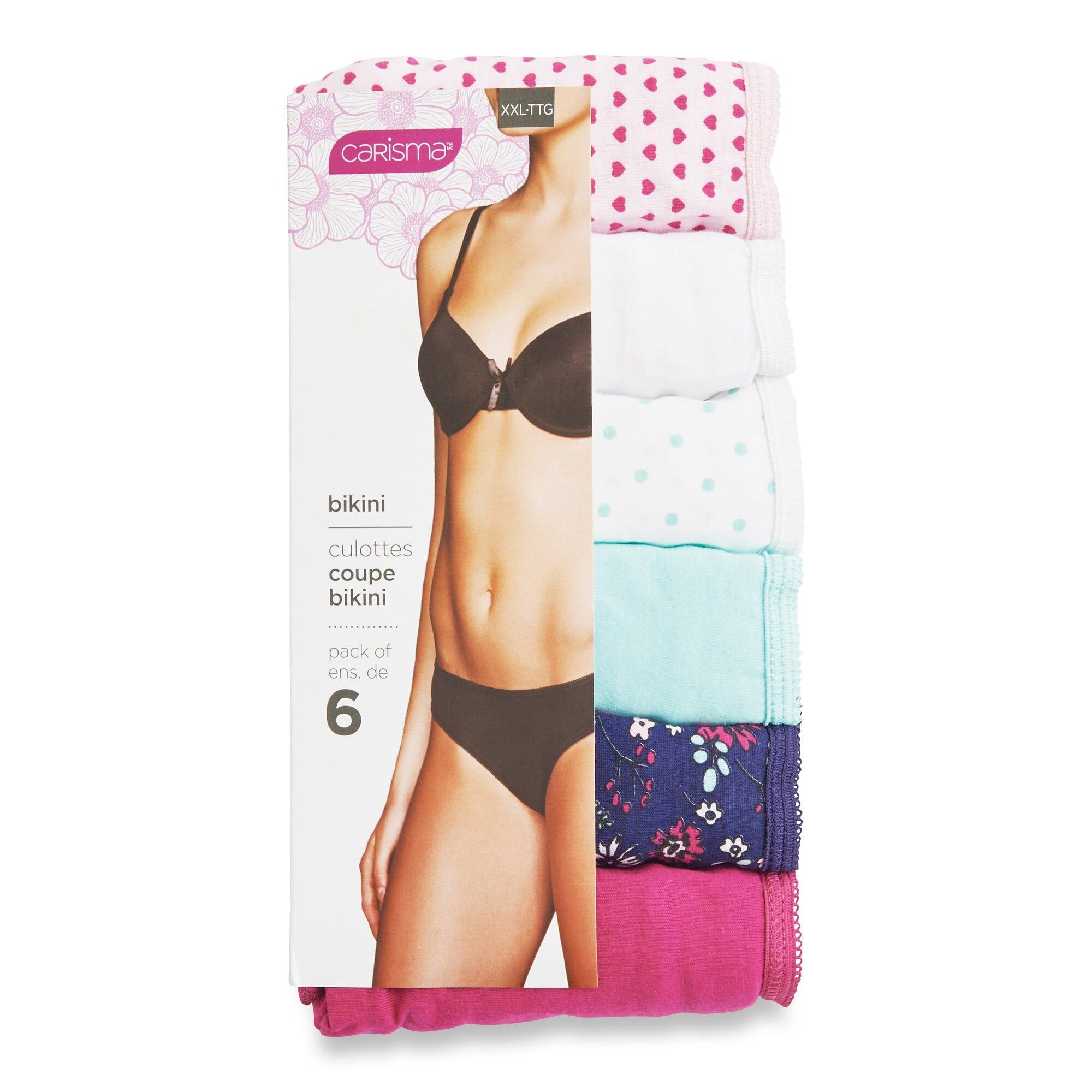 Carisma Women's Bikini Underwear 6pk. - S-XXL sold by Giant Tiger