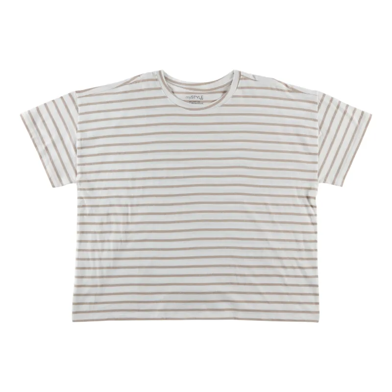 mySTYLE Women's Plus Crew Neck T-Shirt sold by Giant Tiger