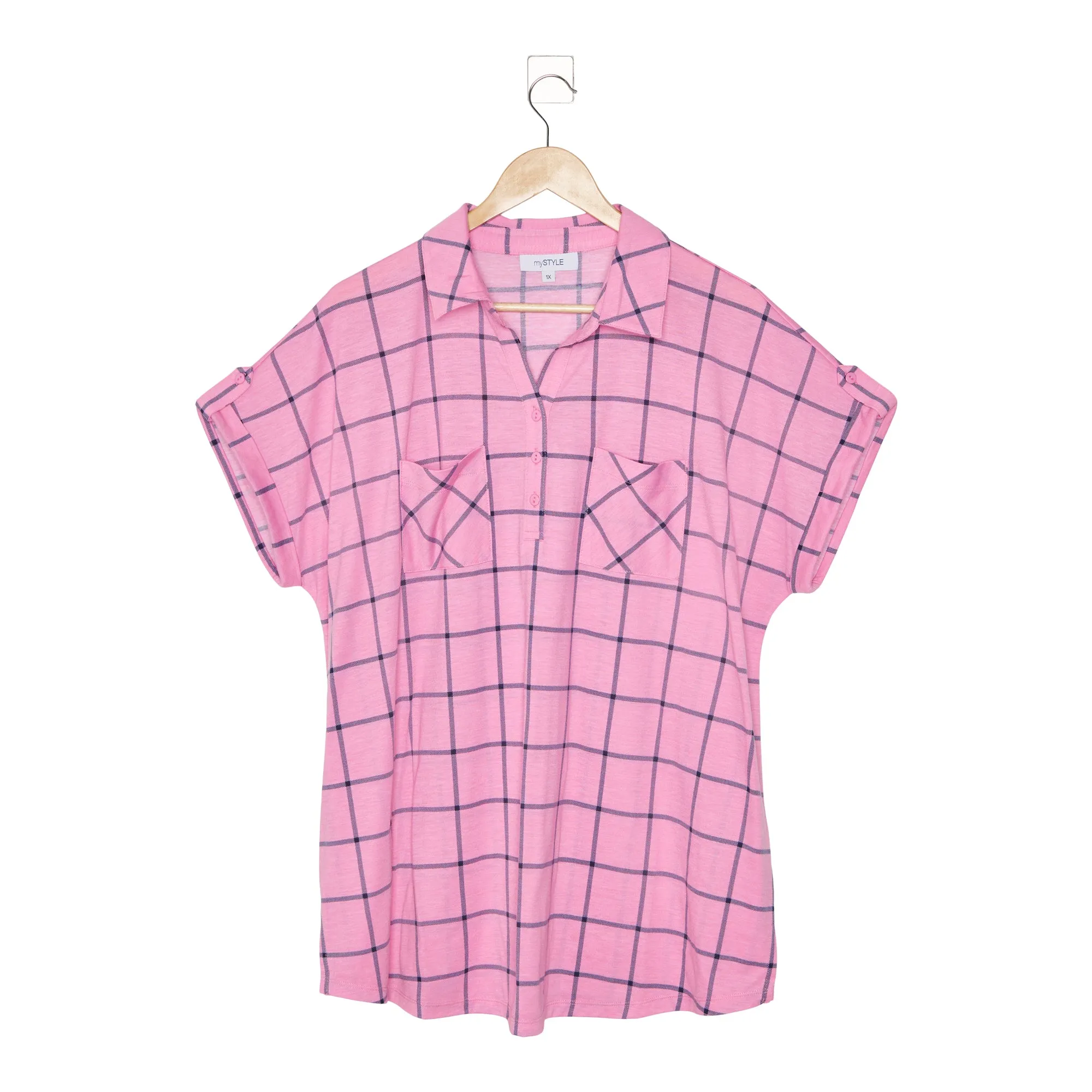 mySTYLE Women's Seaside Plaid Top sold by Giant Tiger product image thumbnail 4