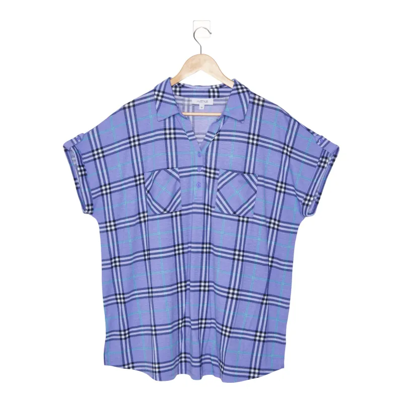 mySTYLE Women's Seaside Plaid Top sold by Giant Tiger