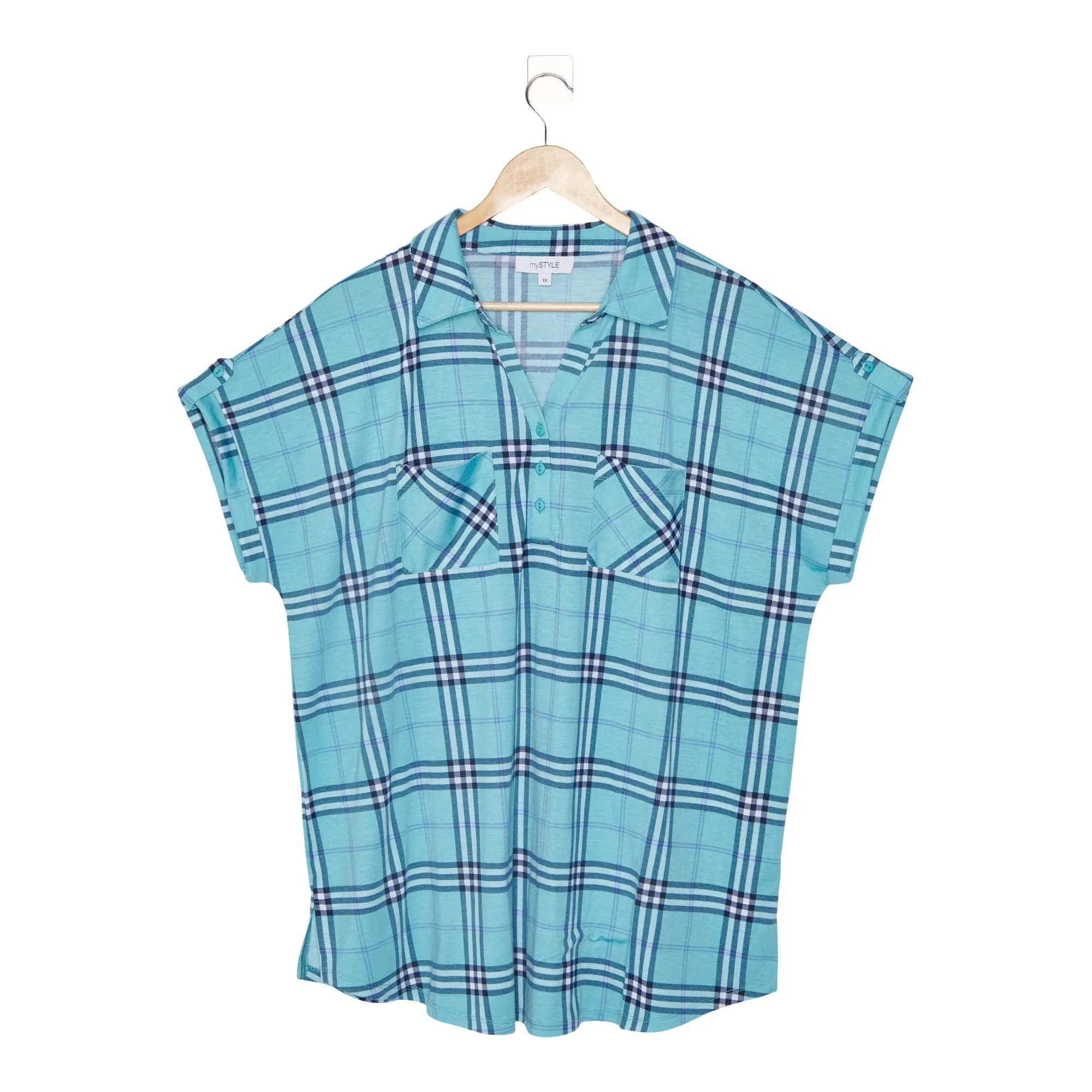 mySTYLE Women's Seaside Plaid Top sold by Giant Tiger product image thumbnail 2