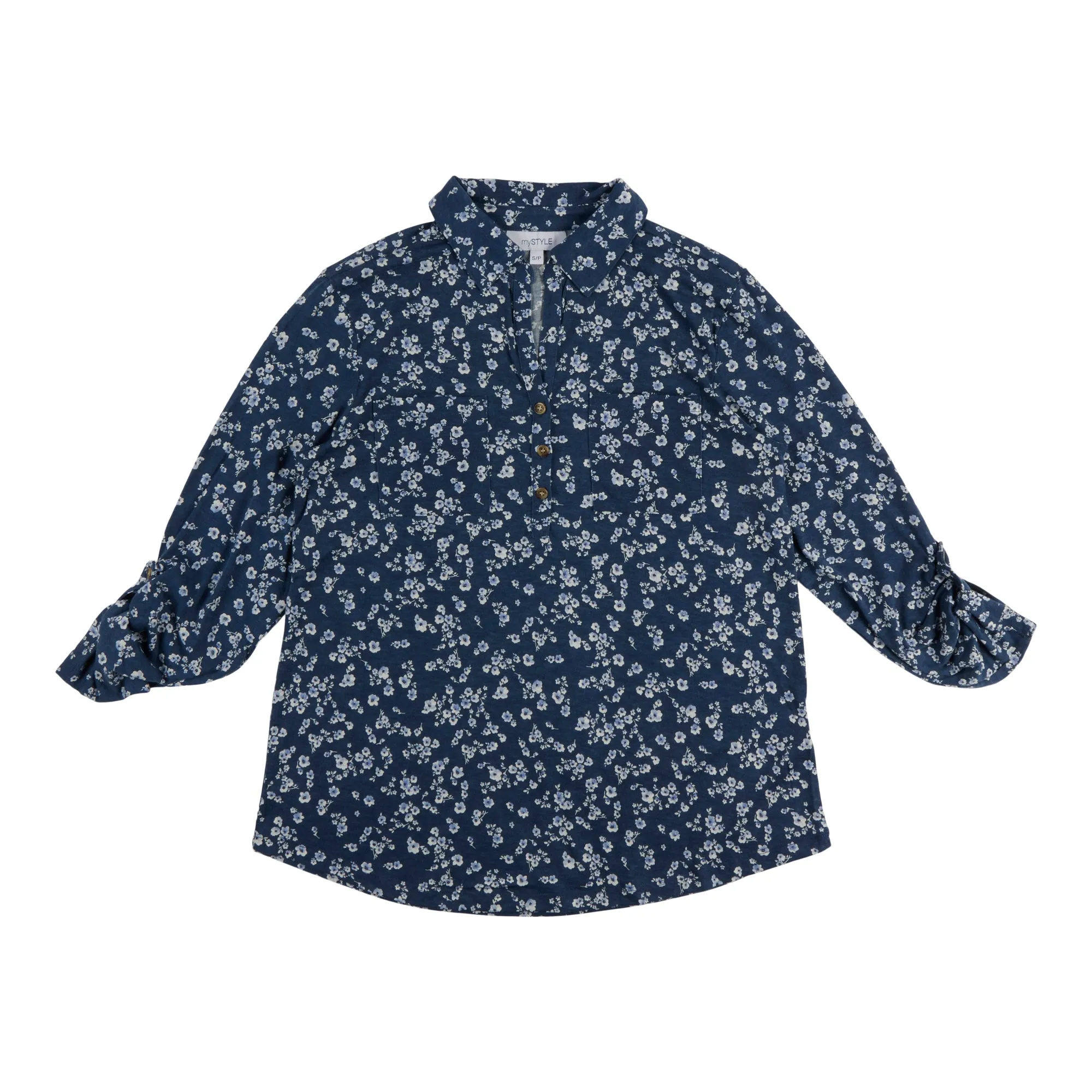 mySTYLE Women's Long Sleeve Collared Button-Up Blouse sold by Giant Tiger product image thumbnail 2