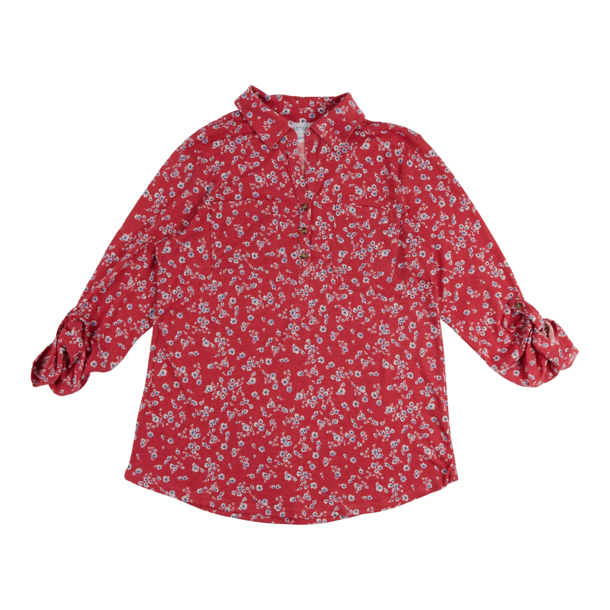 mySTYLE Women's Long Sleeve Collared Button-Up Blouse sold by Giant Tiger product image thumbnail 3